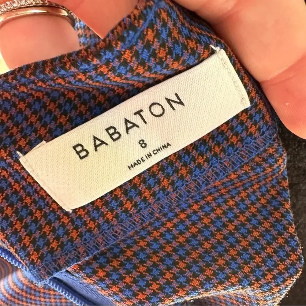 Babaton Plaid Jethro Twisted Skirt Academia Asymmetric Preppy School Girl Size 8